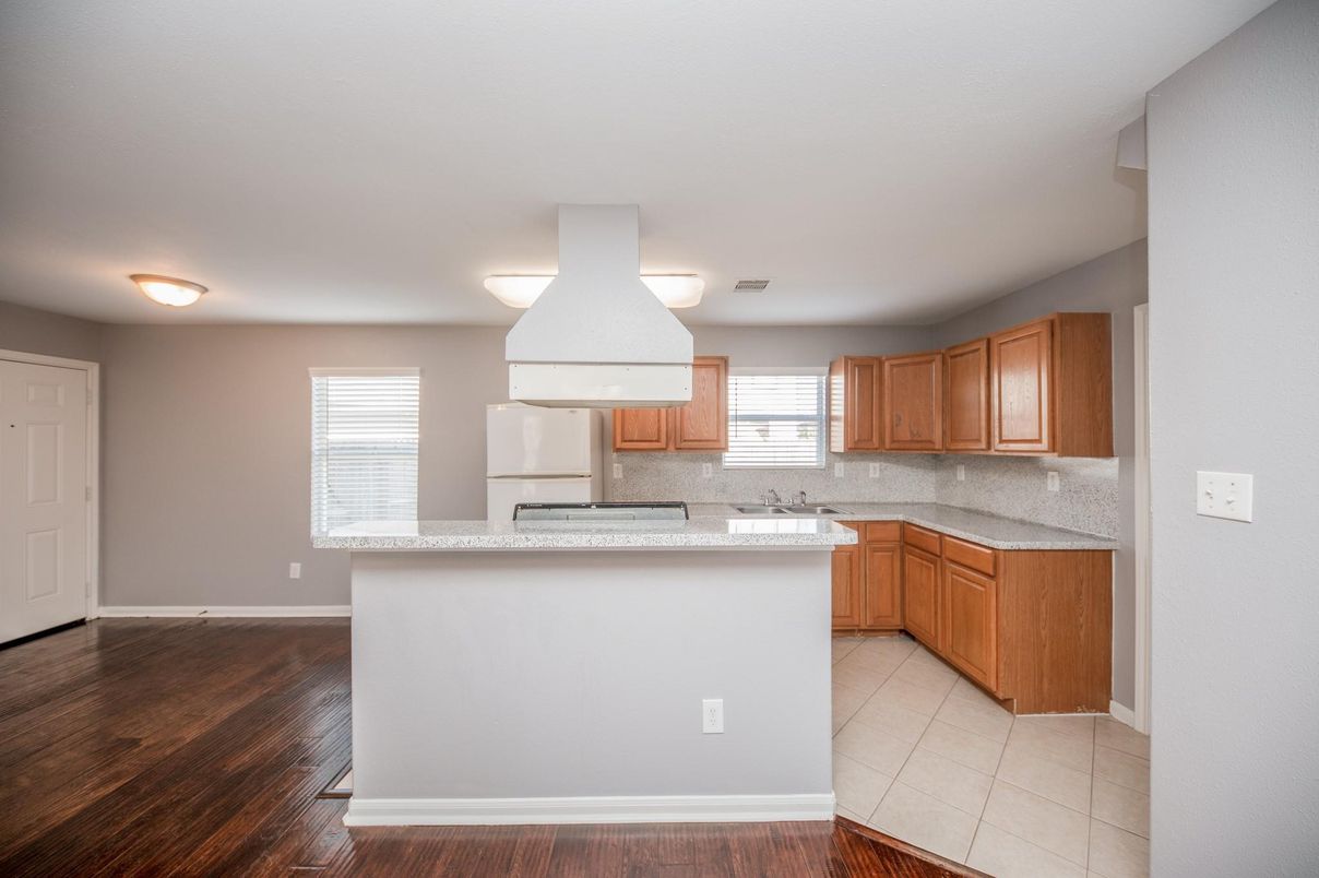 Interior, Kitchen, Wood Texture Flooring