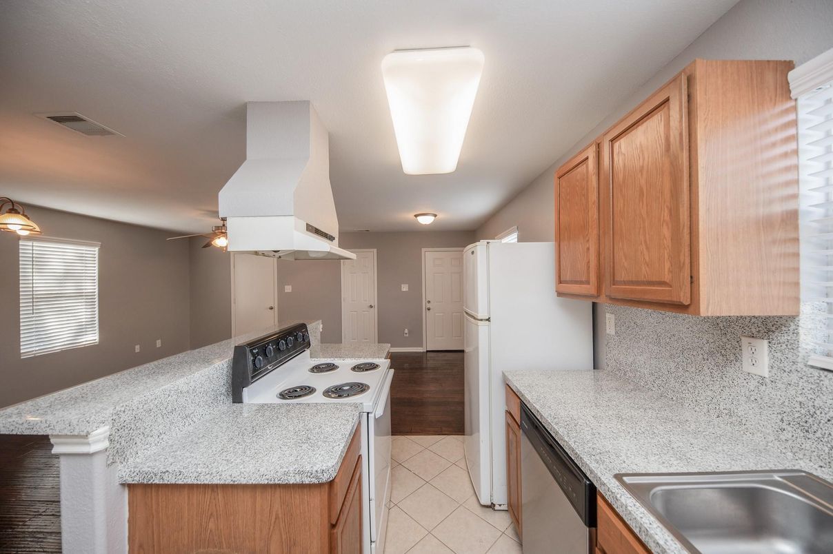 Interior, Kitchen, Wood Texture Flooring