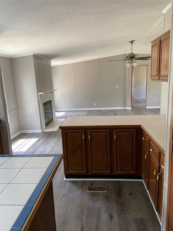 Fireplace, Interior, Wood Texture Flooring
