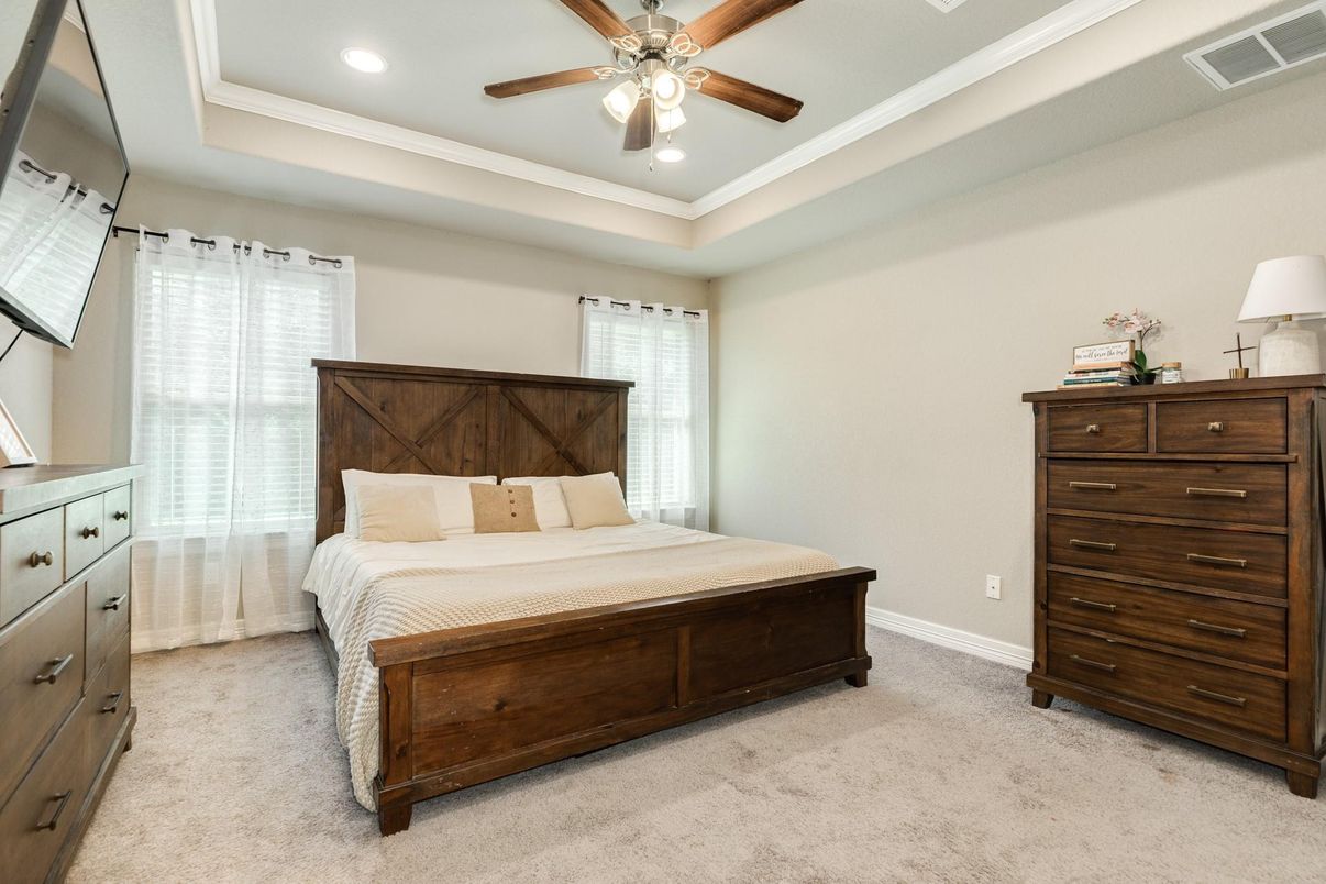 Bedroom, Interior, Recessed Lighting