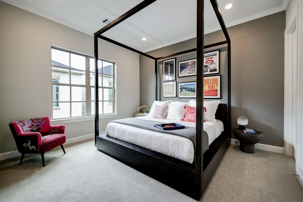 Bedroom, Interior, Recessed Lighting