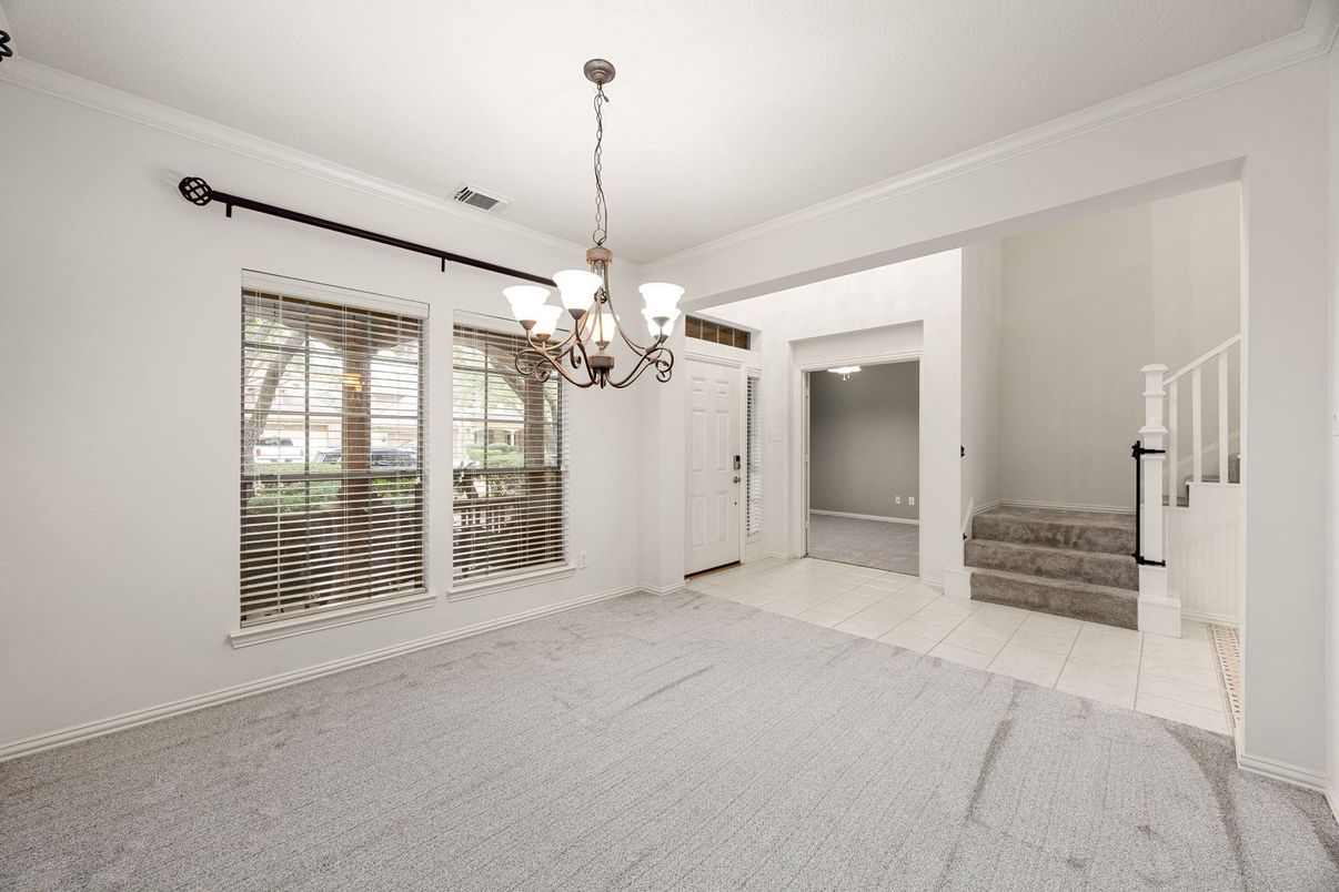 Chandelier, Empty room, Interior