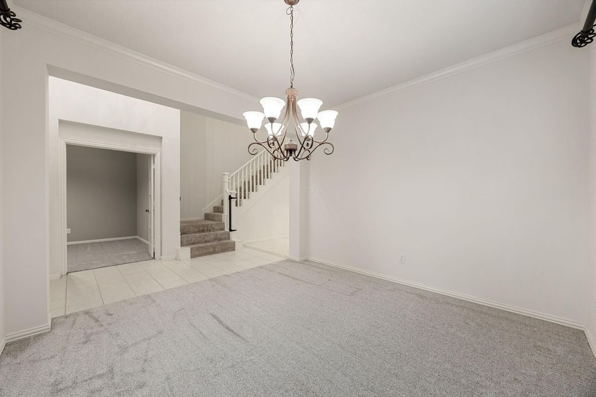 Chandelier, Empty room, Interior