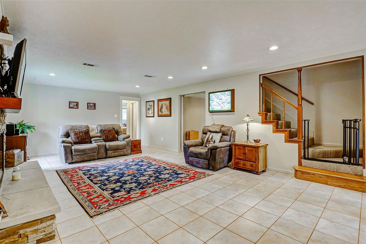 Interior, Living room, Recessed Lighting