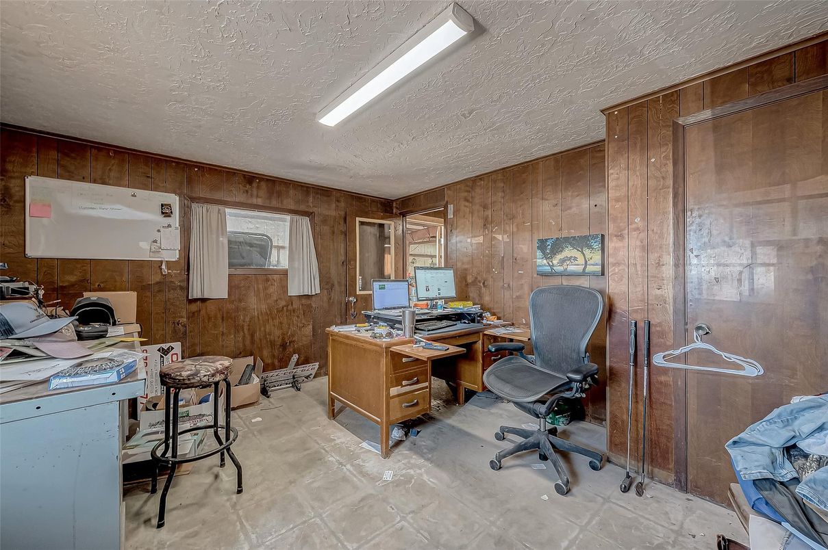 Home Office, Interior, Wooden Walls