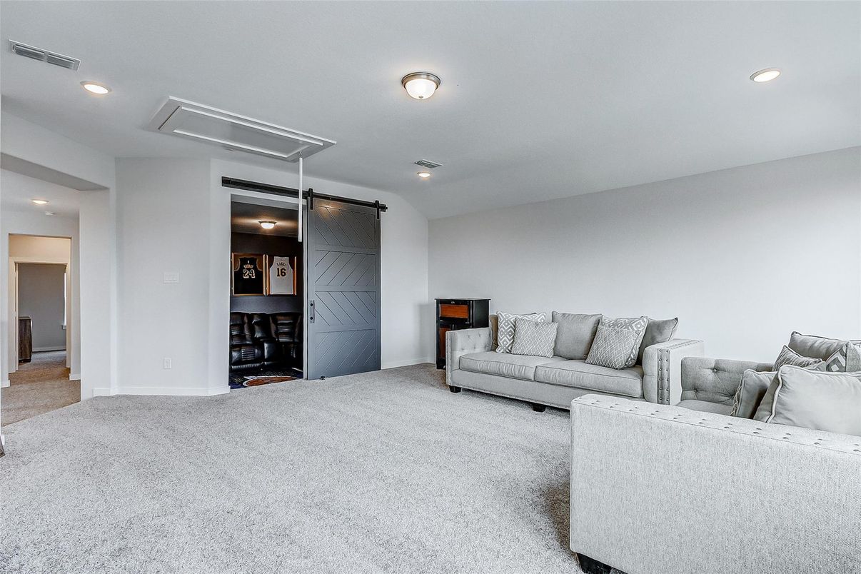 Interior, Living room, Recessed Lighting