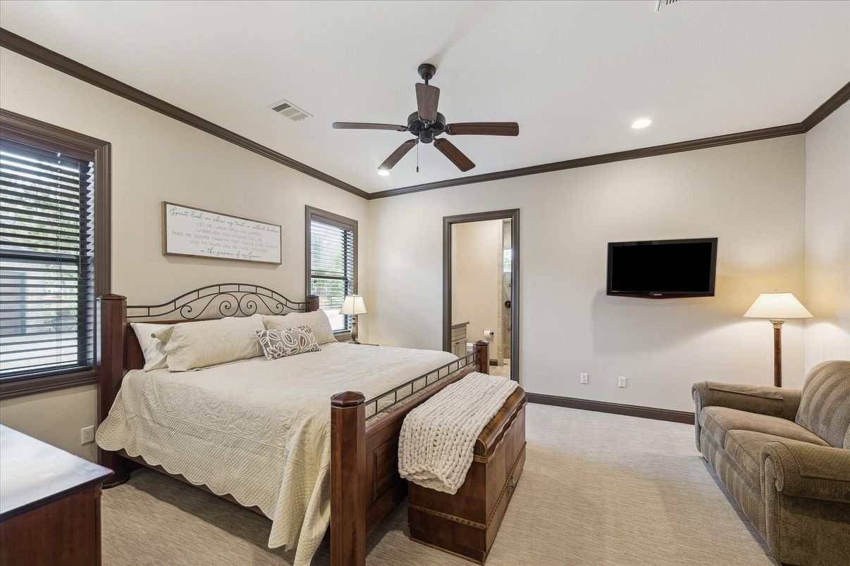Bedroom, Interior, Recessed Lighting