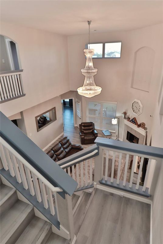 Chandelier, Interior, Wood Texture Flooring