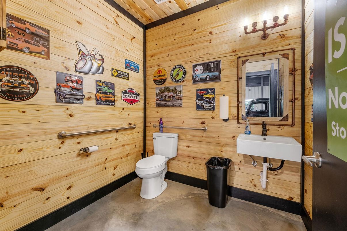 Bathroom, Interior, Wooden Walls