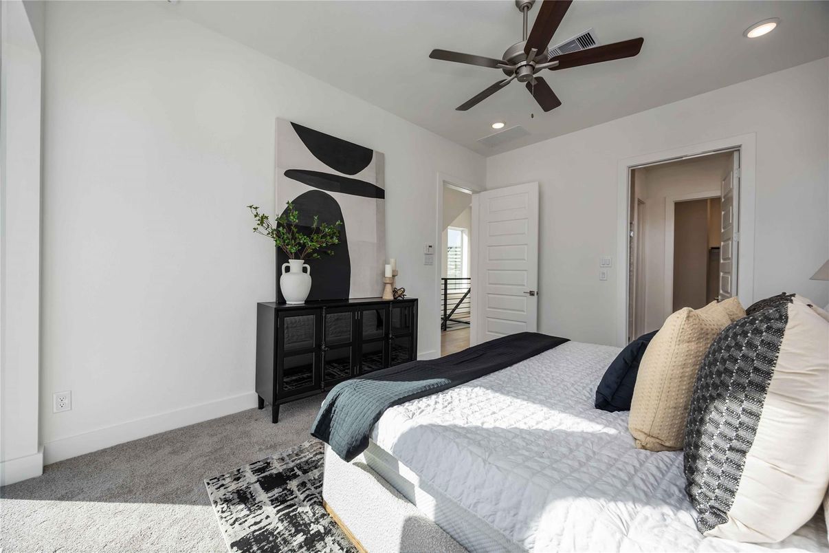 Bedroom, Interior, Recessed Lighting