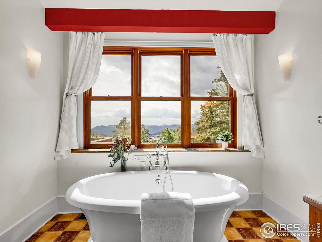 Bathroom, Free Standing Baths, Interior, Wood Texture Flooring