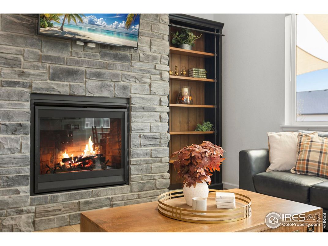 Fireplace, Interior, Stone Walls