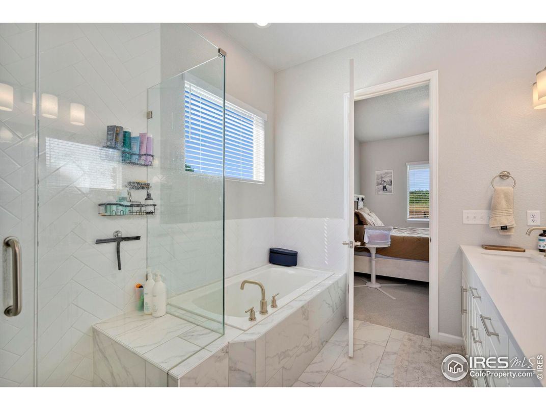 Bathroom, Glass Shower, Interior, Marble