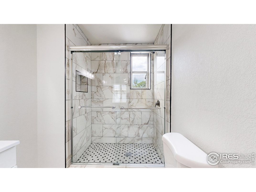 Bathroom, Glass Shower, Interior, Marble Walls