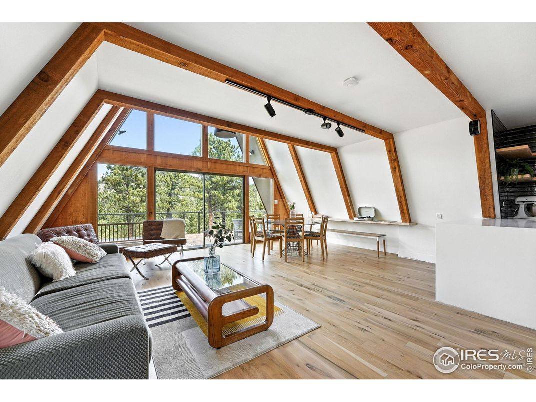 Dining room, Interior, Living room, Wooden Beams, Wood Texture Flooring
