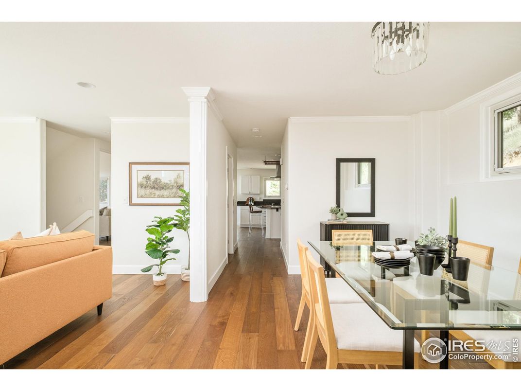 Dining room, Interior, Wood Texture Flooring