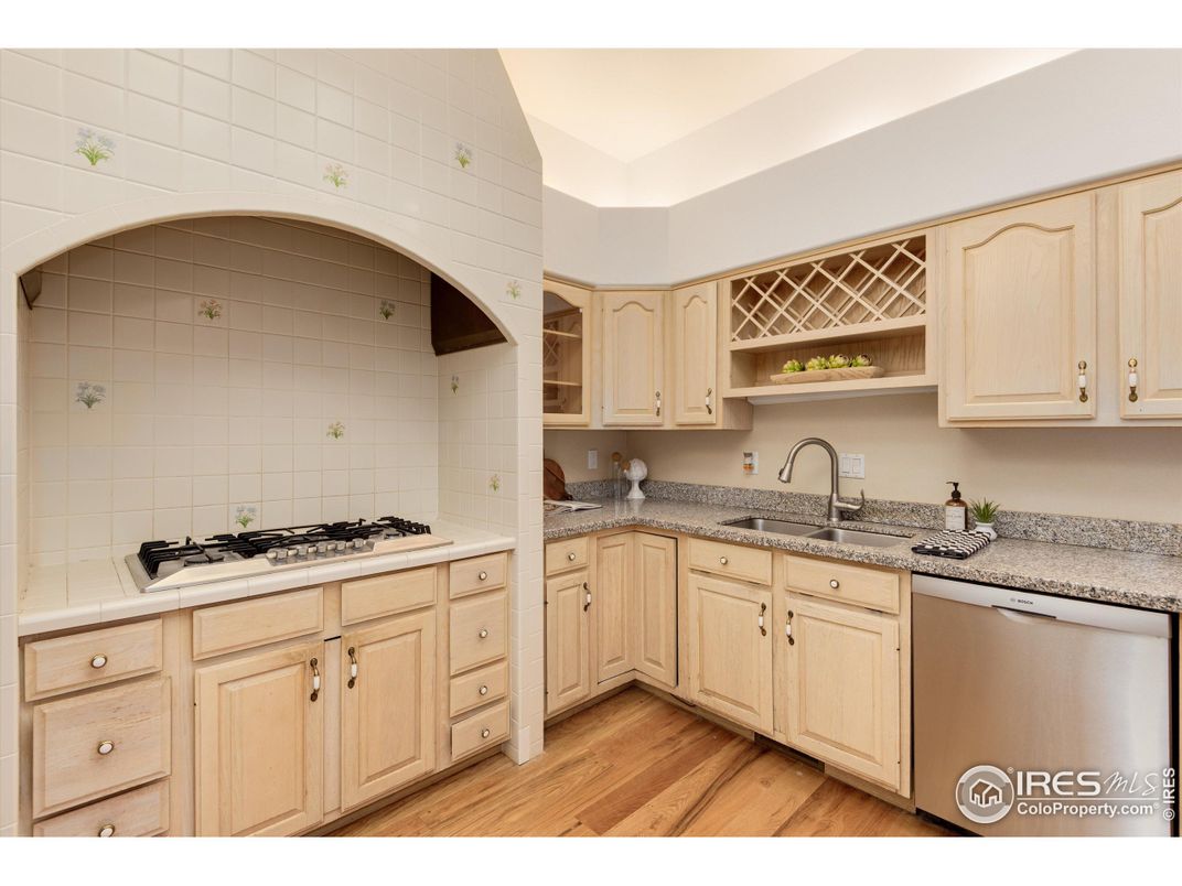 Interior, Kitchen, Wood Texture Flooring