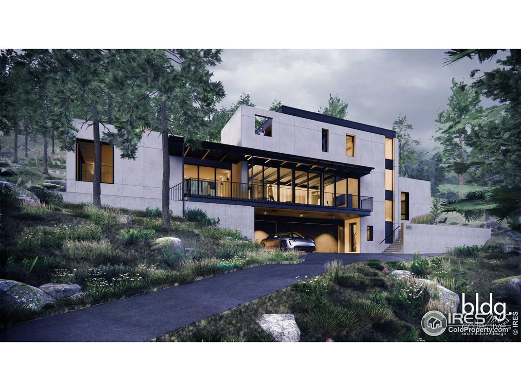 Attached, Exterior, Facade, Modern