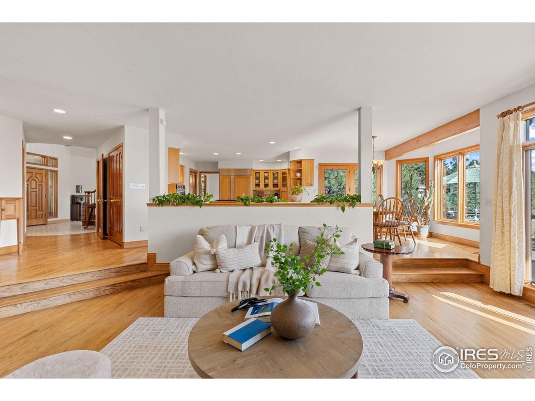 Dining room, Interior, Kitchen, Living room, Pendant Lights, Recessed Lighting, Wood Texture Flooring