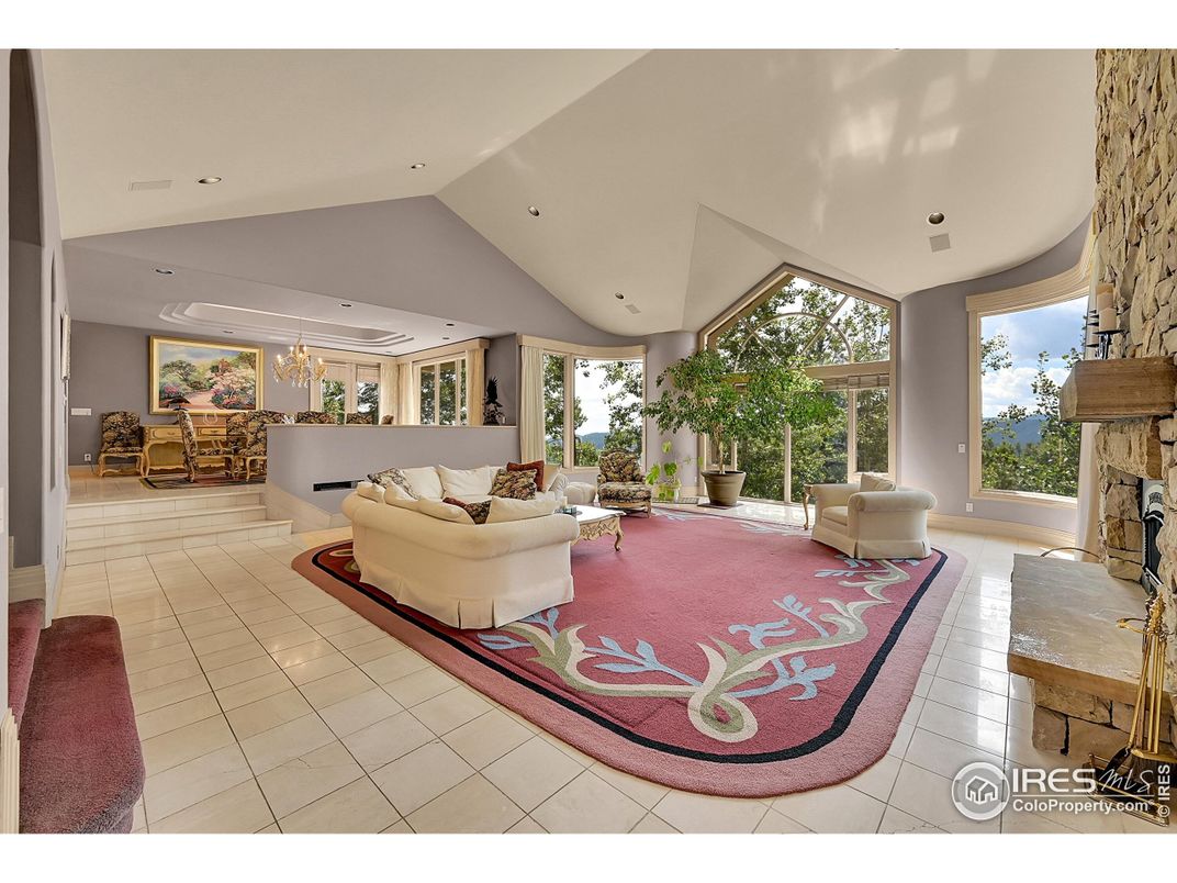 Chandelier, Dining room, Fireplace, Interior, Living room, Pendant Lights, Recessed Lighting