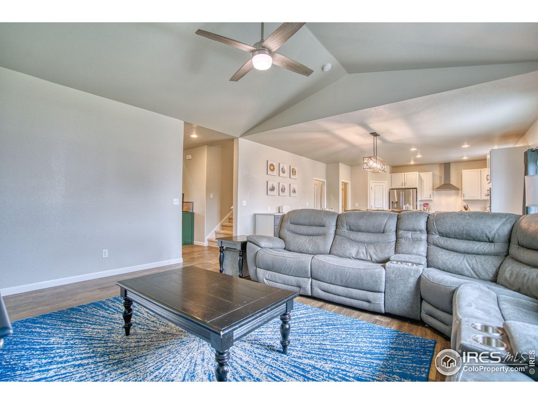Chandelier, Interior, Kitchen, Living room, Recessed Lighting, Wood Texture Flooring