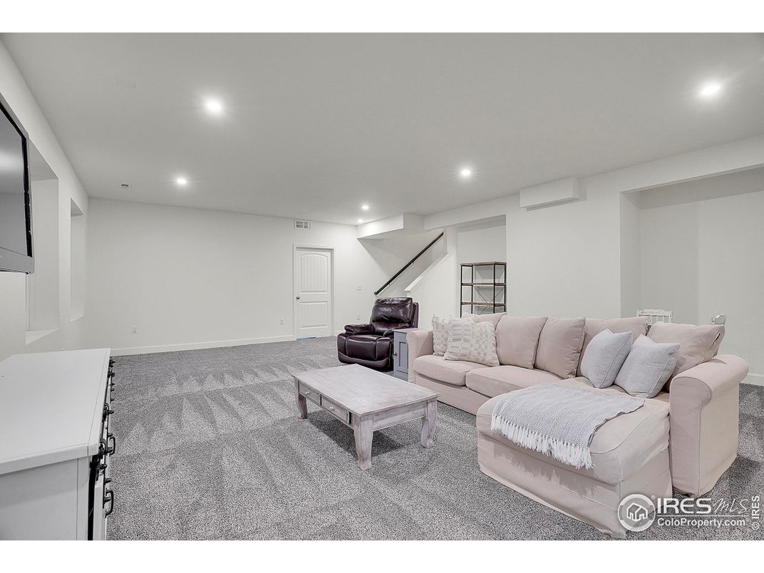 Interior, Living room, Recessed Lighting