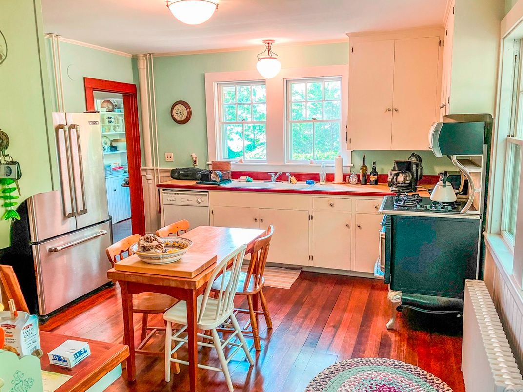 Interior, Kitchen, Wood Texture Flooring