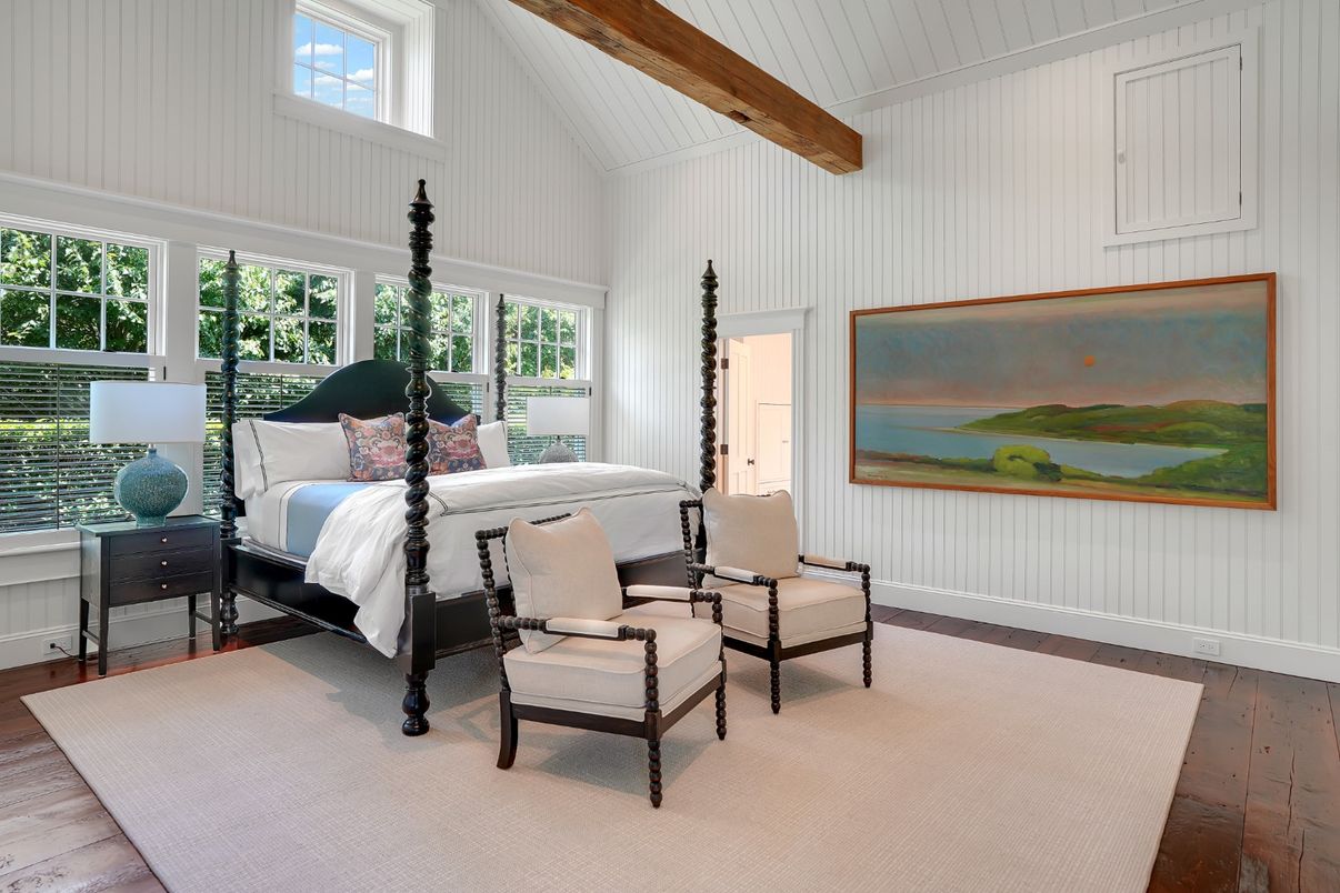 Bedroom, Interior, Wooden Beams, Wood Texture Flooring