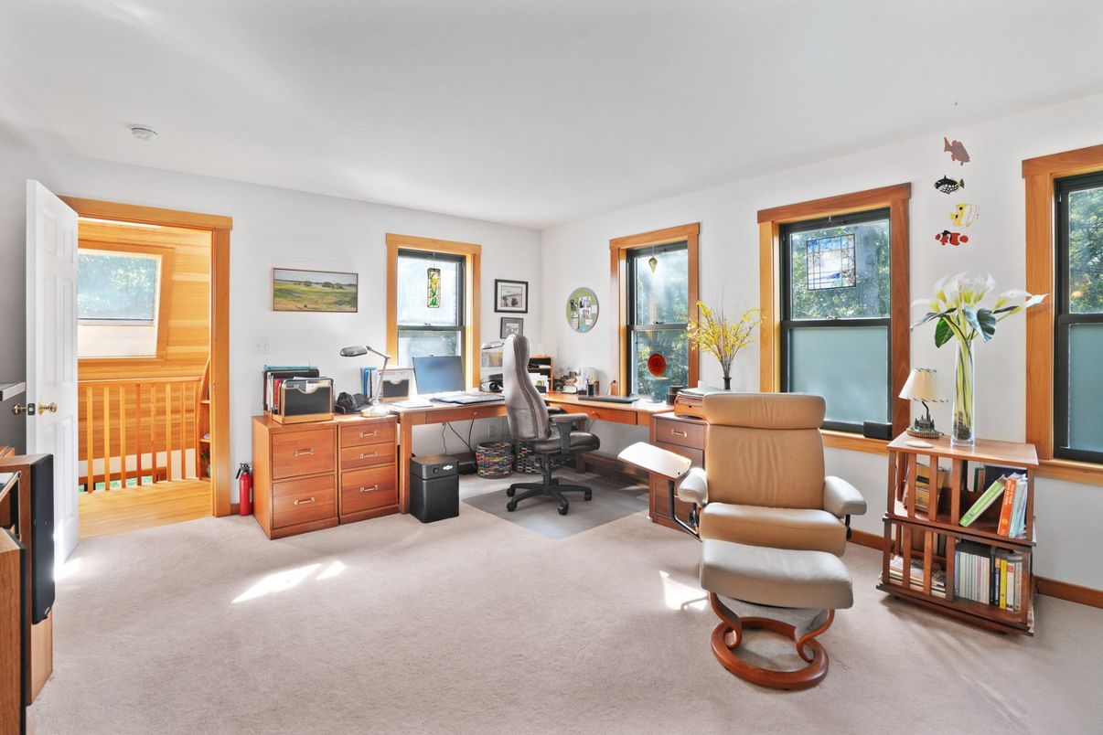 Home Office, Interior, Wood Texture Flooring