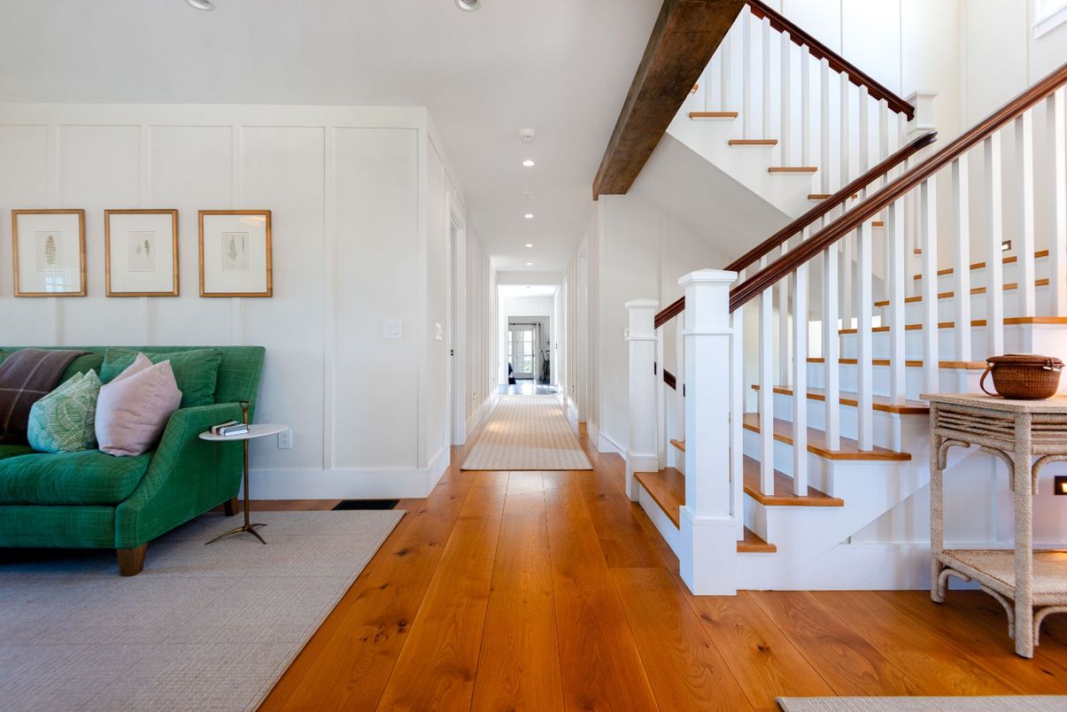 Interior, Recessed Lighting, Wooden Beams, Wood Texture Flooring