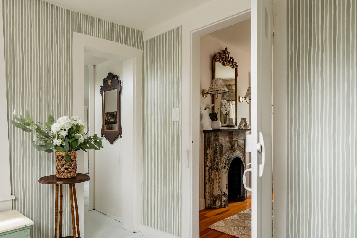 Fireplace, Interior, Wood Texture Flooring