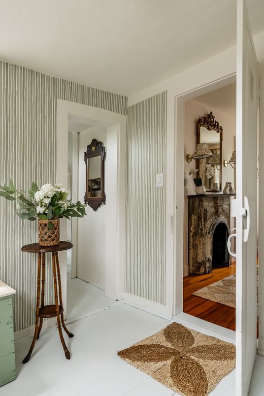Fireplace, Interior, Wood Texture Flooring
