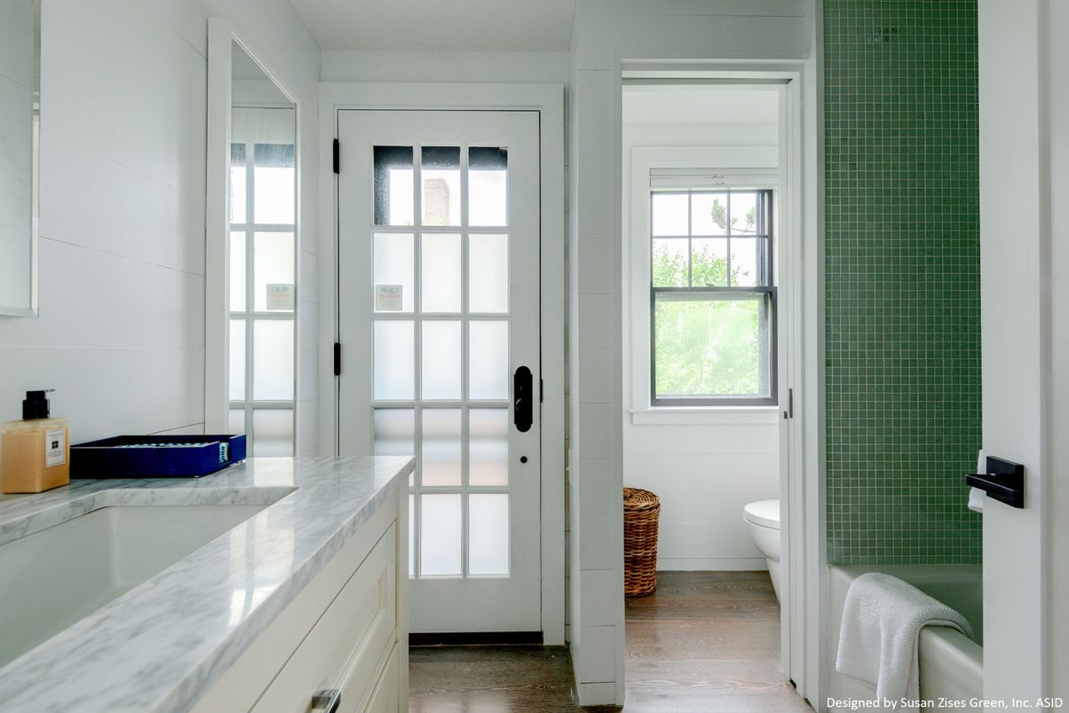 Bathroom, Interior, Wood Texture Flooring