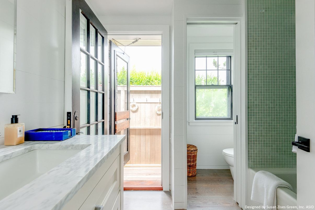Bathroom, Interior, Wood Texture Flooring