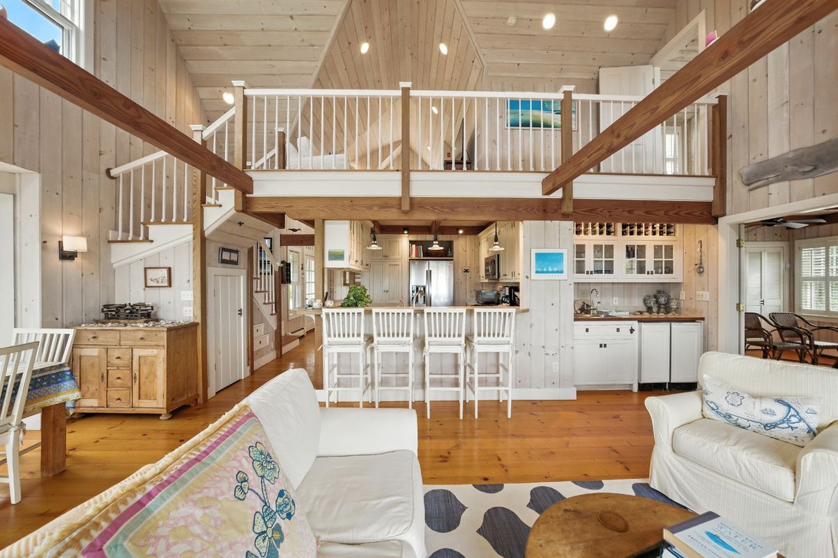 Interior, Kitchen, Pendant Lights, Wooden Beams, Wooden Ceilings, Wood Texture Flooring, Wooden Walls