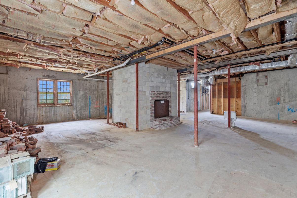 Fireplace, Interior, Stone Walls, Wooden Beams