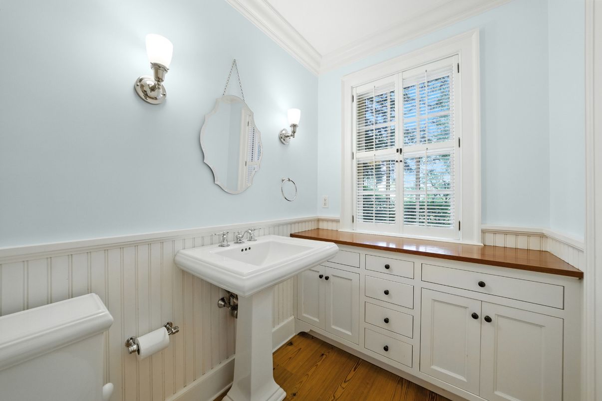 Bathroom, Interior, Wood Texture Flooring