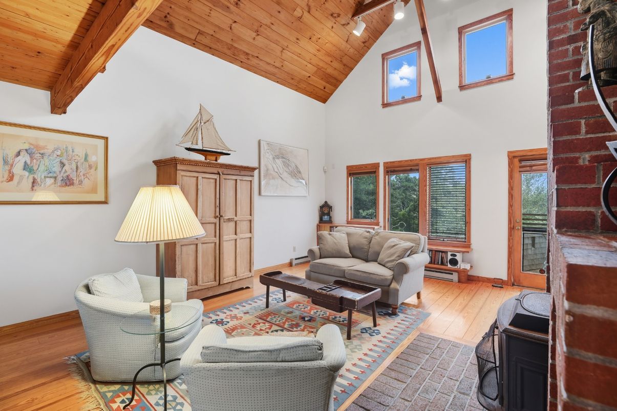 Interior, Living room, Stone Walls, Wooden Beams, Wooden Ceilings, Wood Texture Flooring