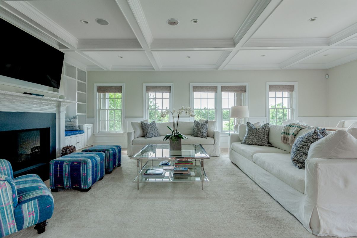 Fireplace, Interior, Living room, Recessed Lighting