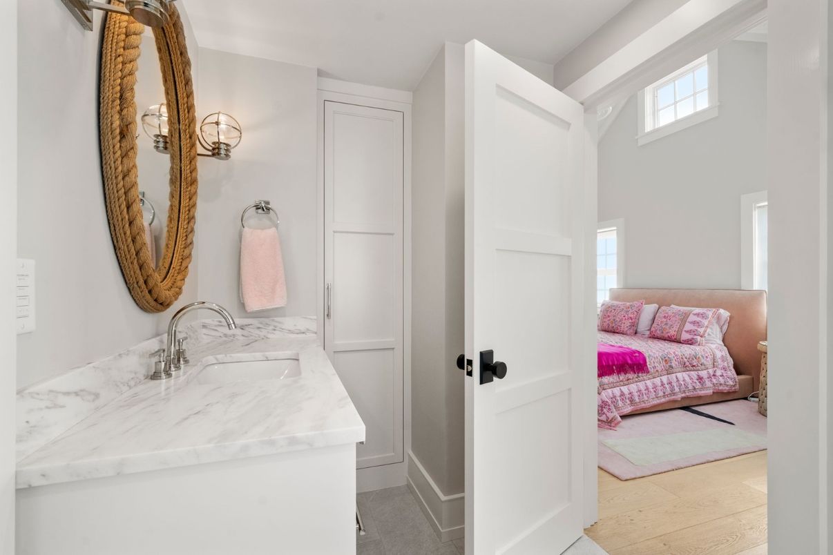 Bathroom, Interior, Wood Texture Flooring