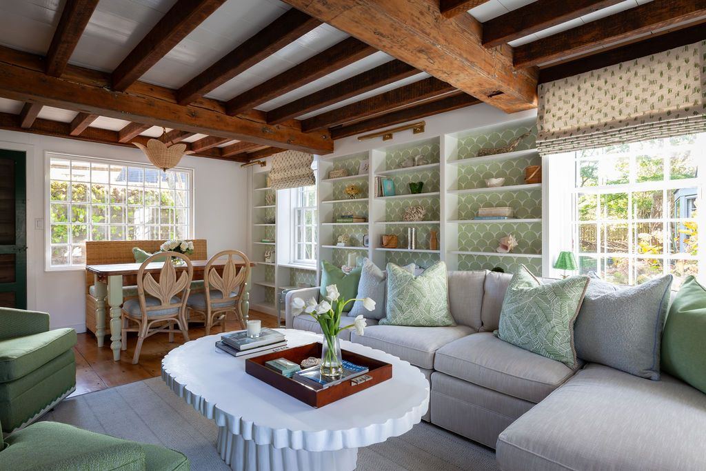 Dining room, Interior, Living room, Wooden Beams, Wood Texture Flooring