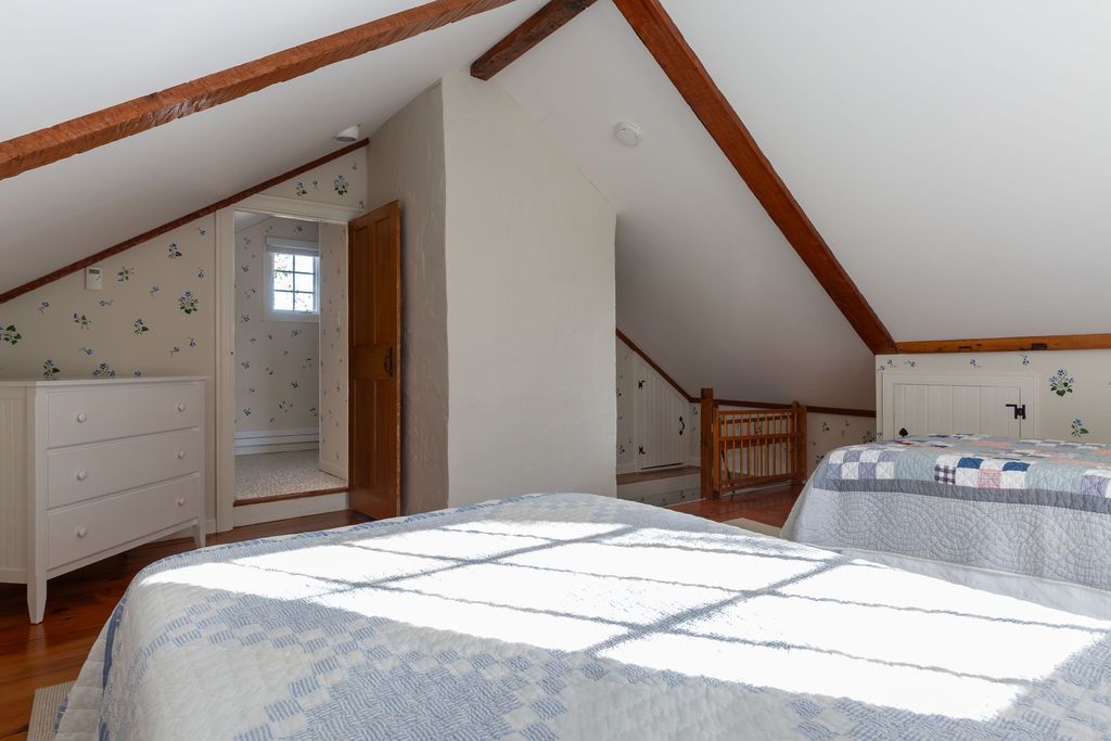 Bedroom, Interior, Wooden Beams, Wood Texture Flooring