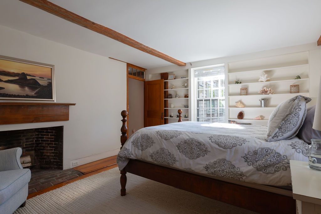 Bedroom, Fireplace, Interior