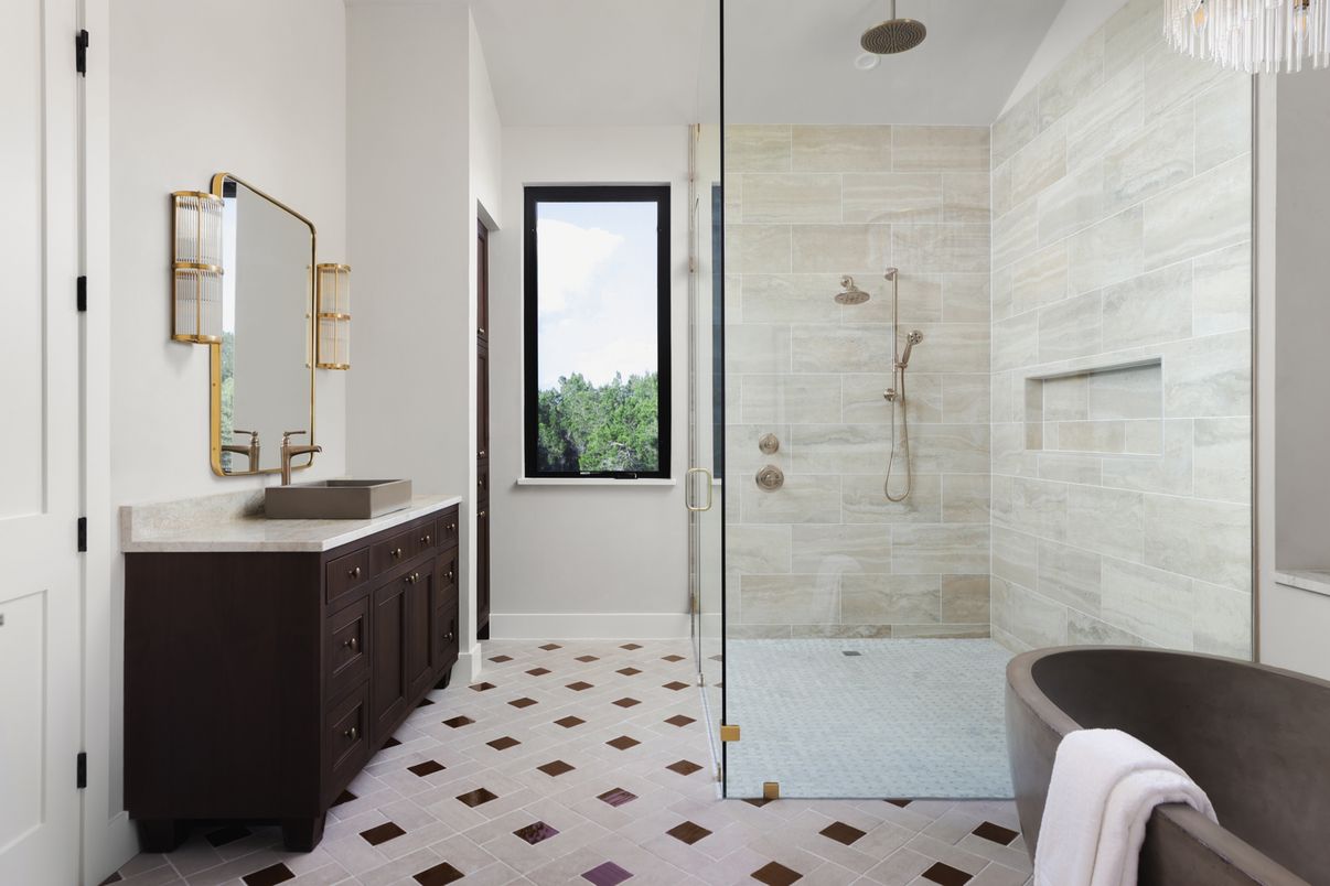 Bathroom, Glass Shower, Interior