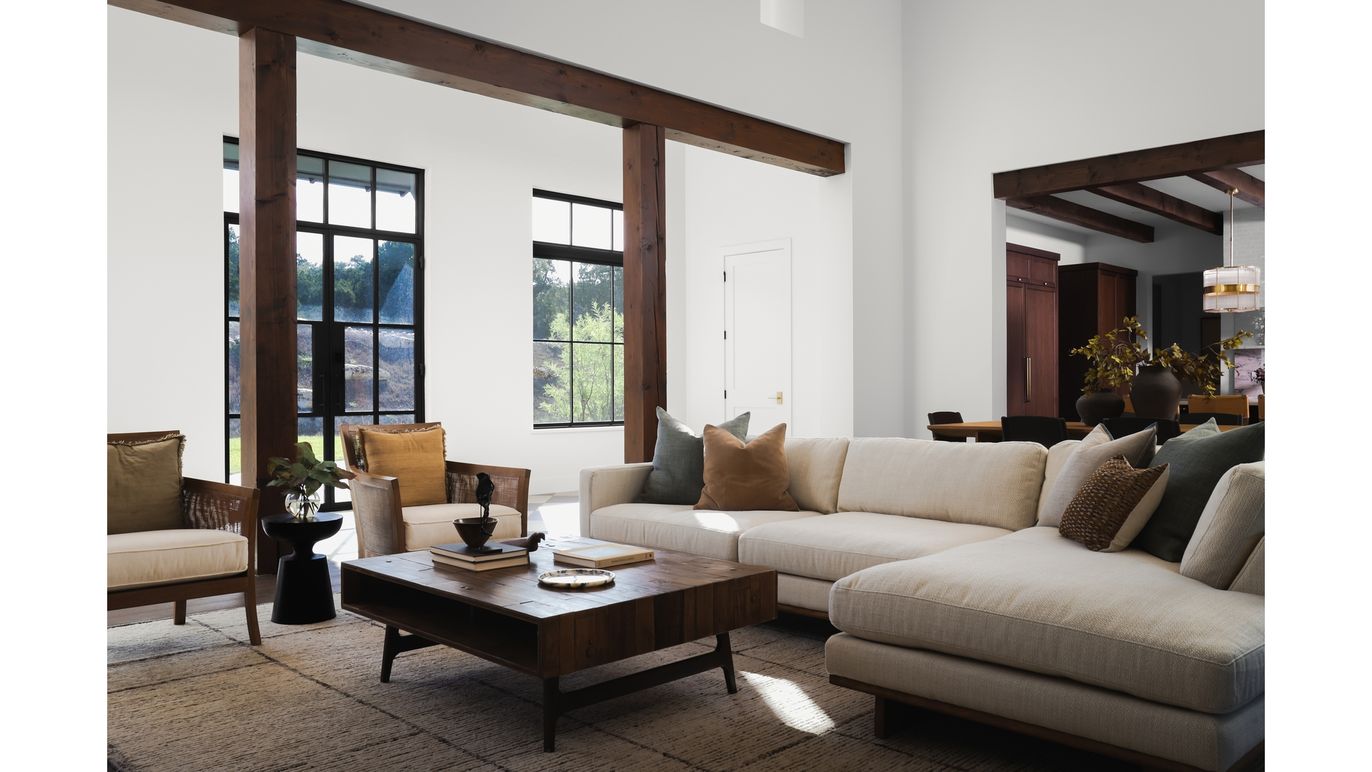 Dining room, Interior, Living room, Wooden Beams