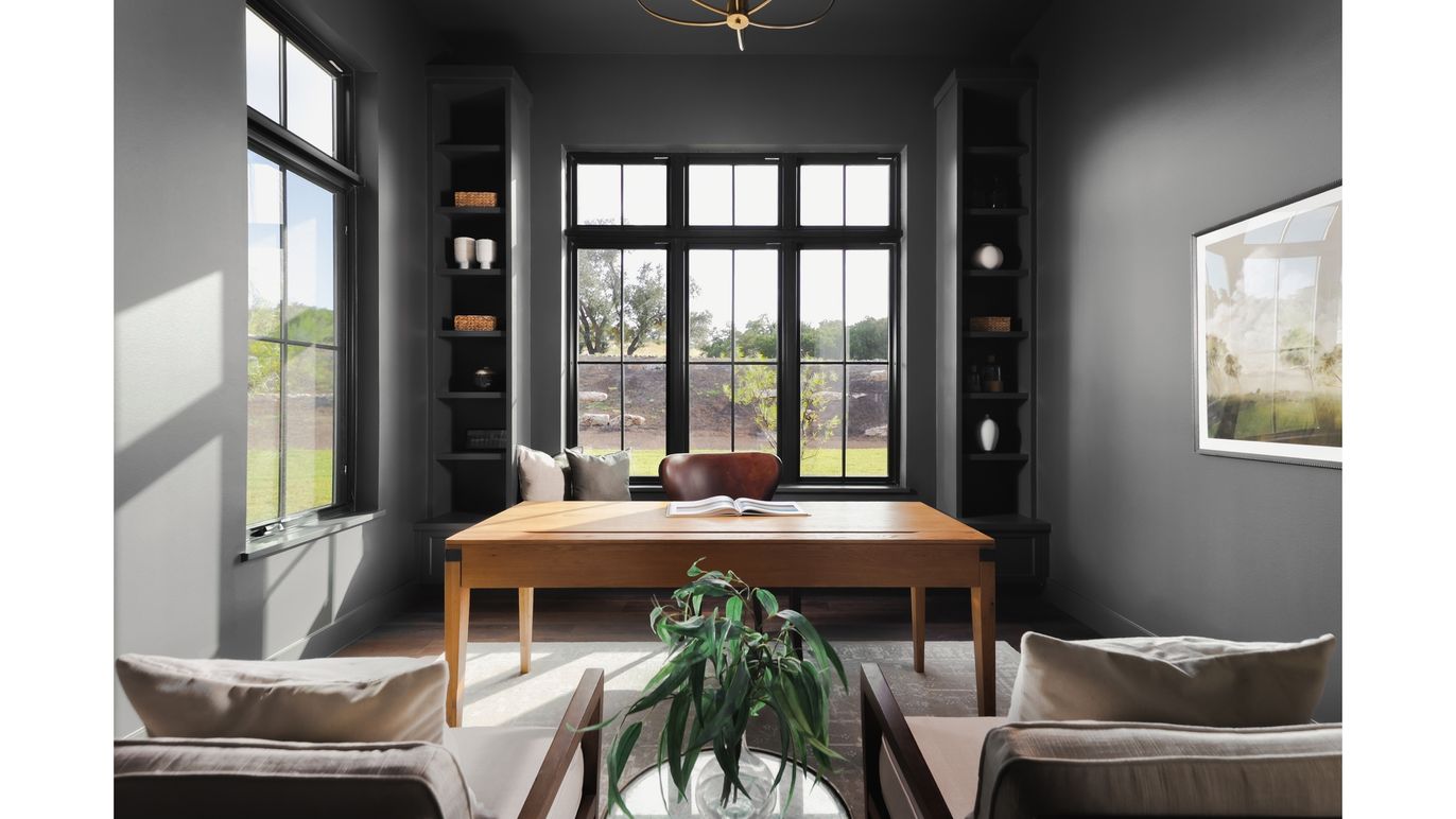 Home Office, Interior, Wood Texture Flooring