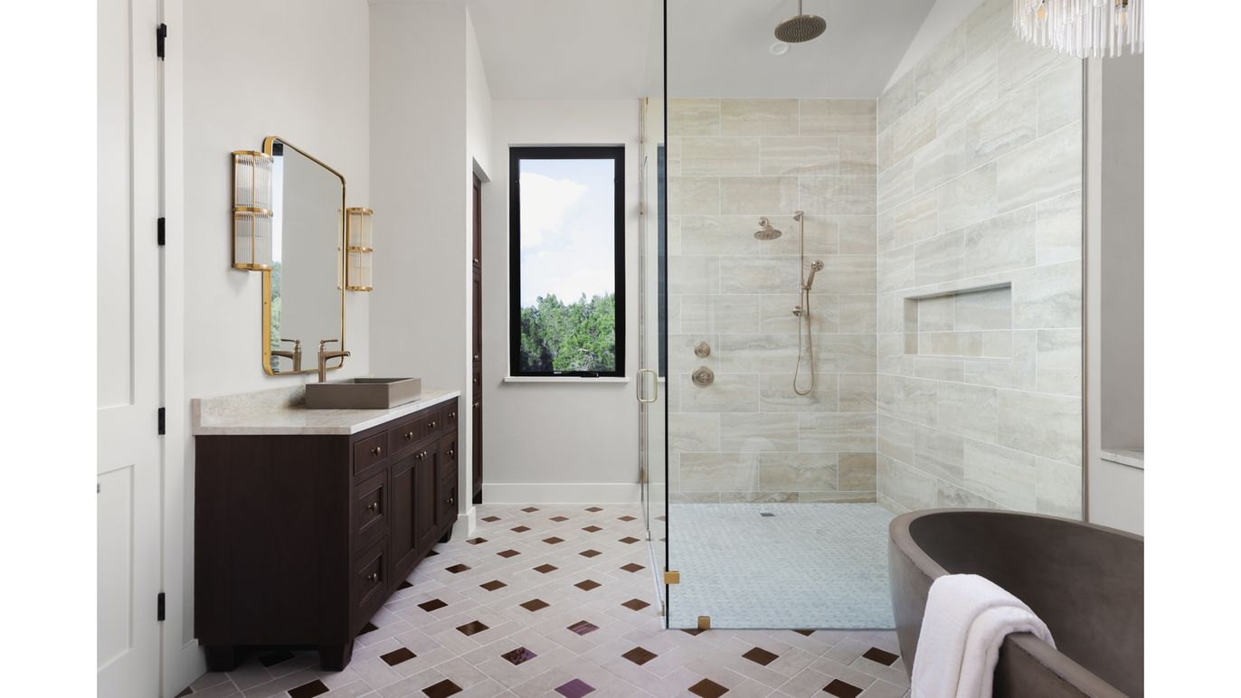 Bathroom, Glass Shower, Interior