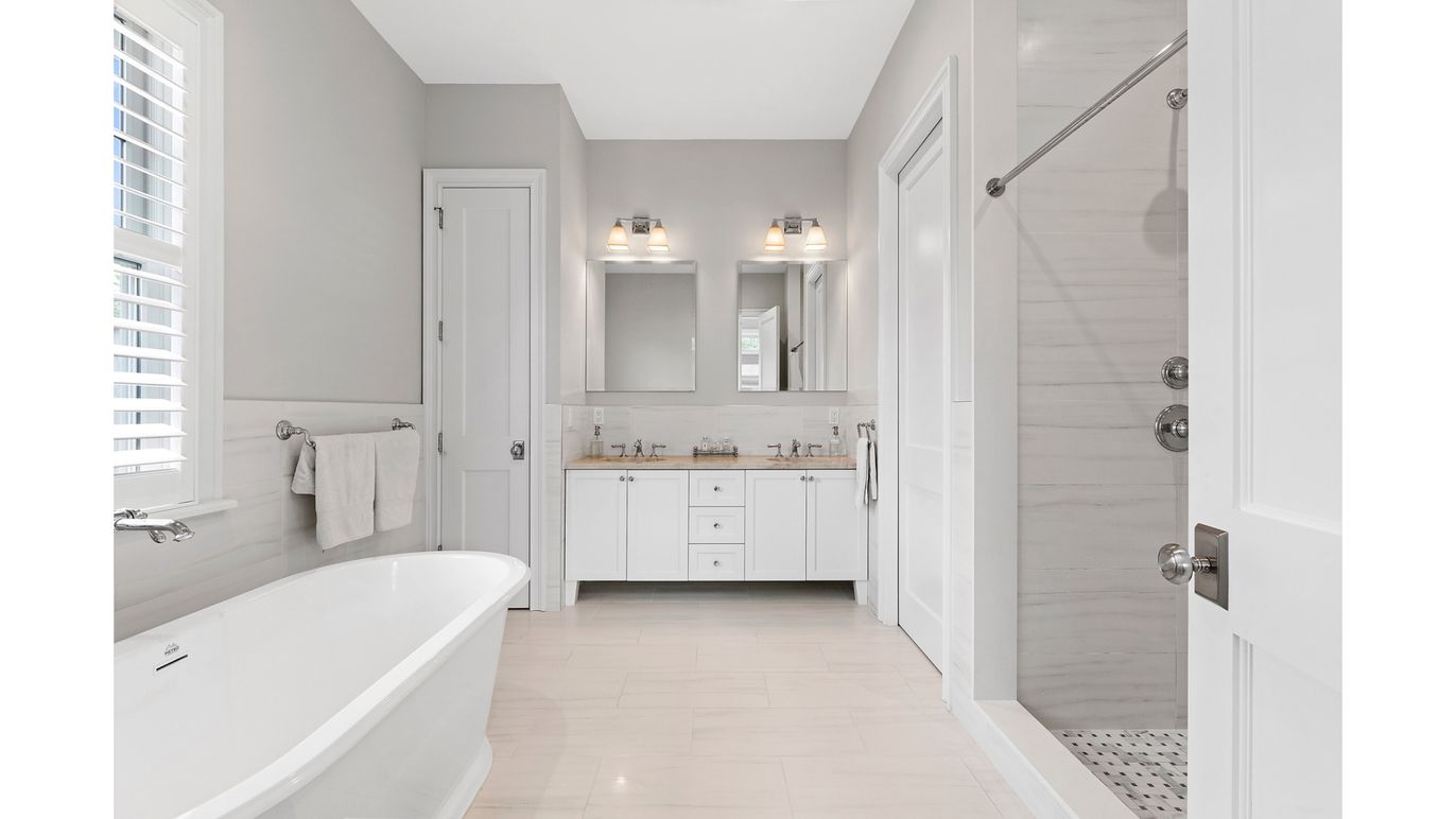 Bathroom, Dual Sink Vanities, Free Standing Baths, Interior