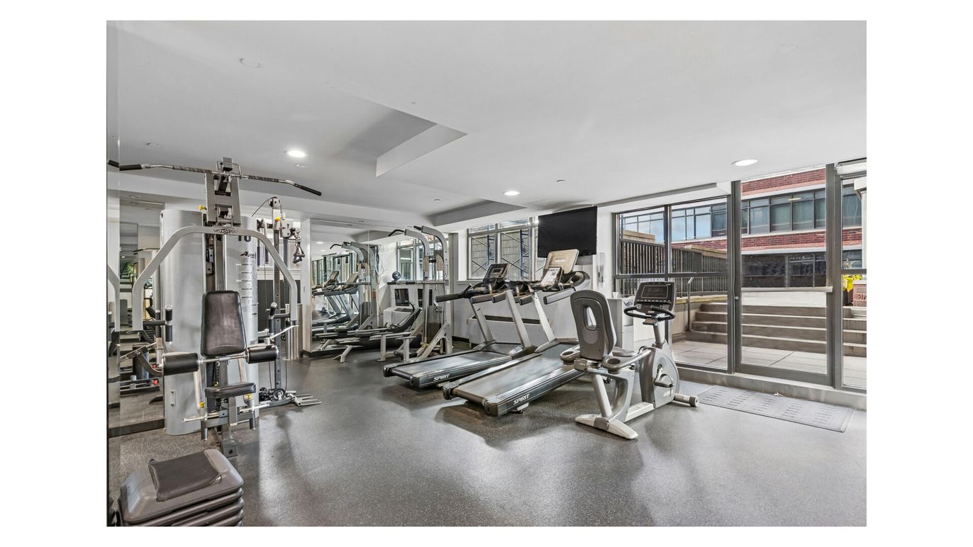 Fitness Equipment, Gym, Interior, Recessed Lighting