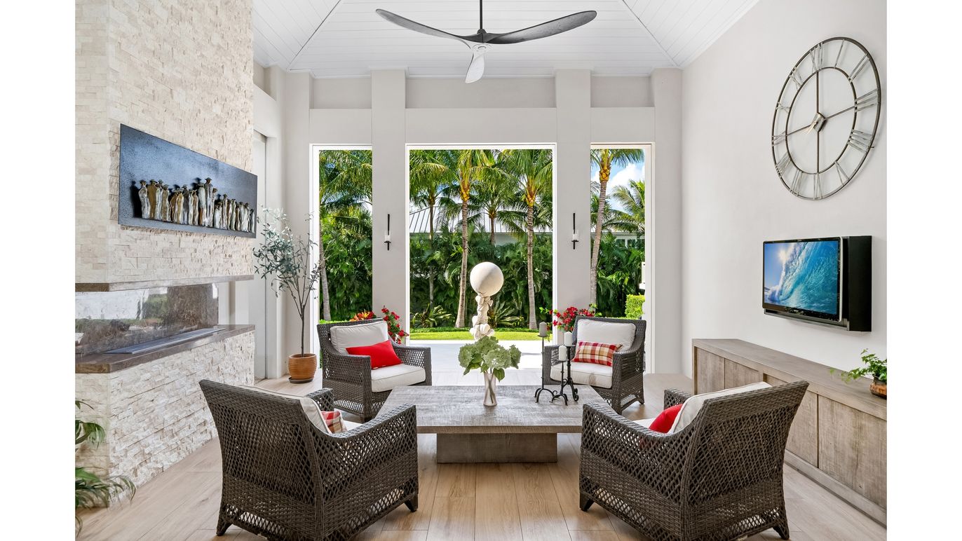 Fireplace, Interior, Living room, Stone Walls, Wood Texture Flooring